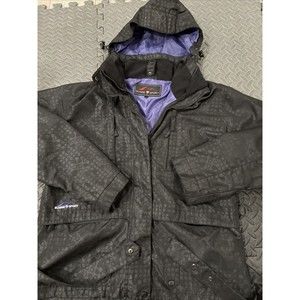 Vintage Rare 90’s Suisse Sport Hooded Rain Jacket Fleece Collar Sz XL north face